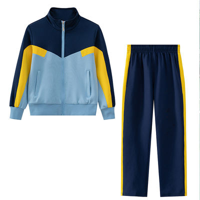 Vestidos escolares chaqueta deportiva uniformes estudiantiles abrigo con pantalones conjuntos