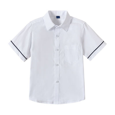 Vestidos escolares Camisas personalizadas Camisas blancas de manga corta Regular Fit