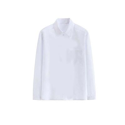 Vestidos escolares Camisas personalizadas Niñas Niños Camisas blancas de manga larga
