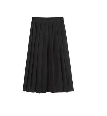 Niñas cómodas Uniformes escolares faldas plissadas Color negro