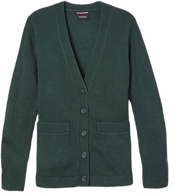 Lata acrílica ropa escolar de punto suéter de cardigan Jumper manga larga