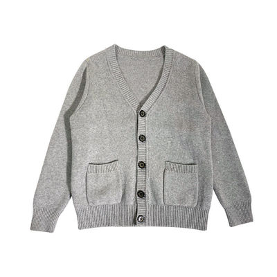 Uniforme escolar suéter de punto con botón de cierre
